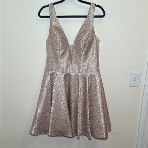 Elegant Metallic Dress